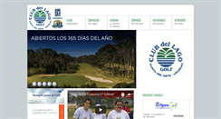 Desktop Screenshot of clubdellagogolf.com