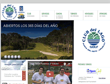 Tablet Screenshot of clubdellagogolf.com